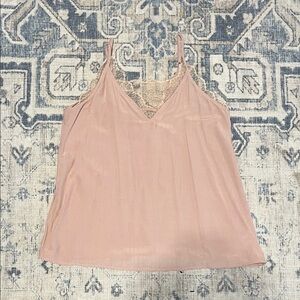Elle Blush Lace Detail Camisole